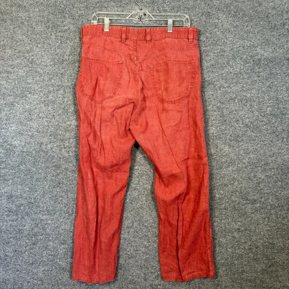 Ermenegildo Zegna Linen Pants Mens 36x28 Salmon Straight Leg Chinos Old‎ Money
